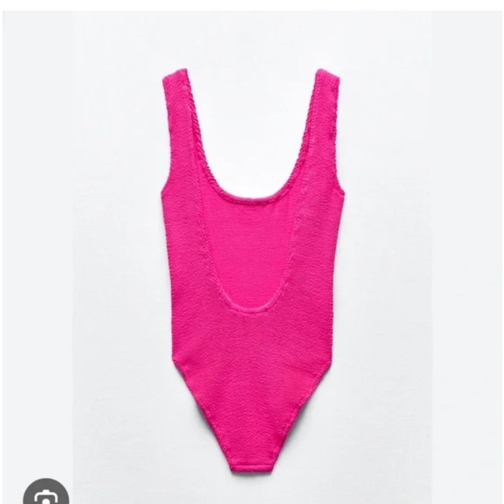 NWT Zara Hot Pink Swim Suit Medium - Blogger’s Fav! - Picture 2 of 6